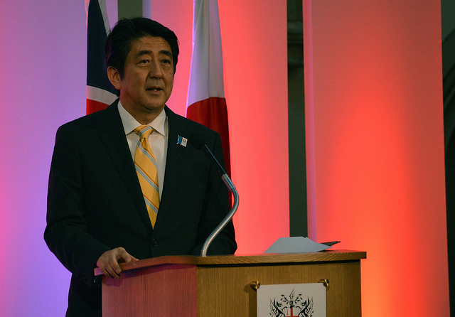Japan's Prime Minister Shinzo Abe (Photo credit: Flickr)