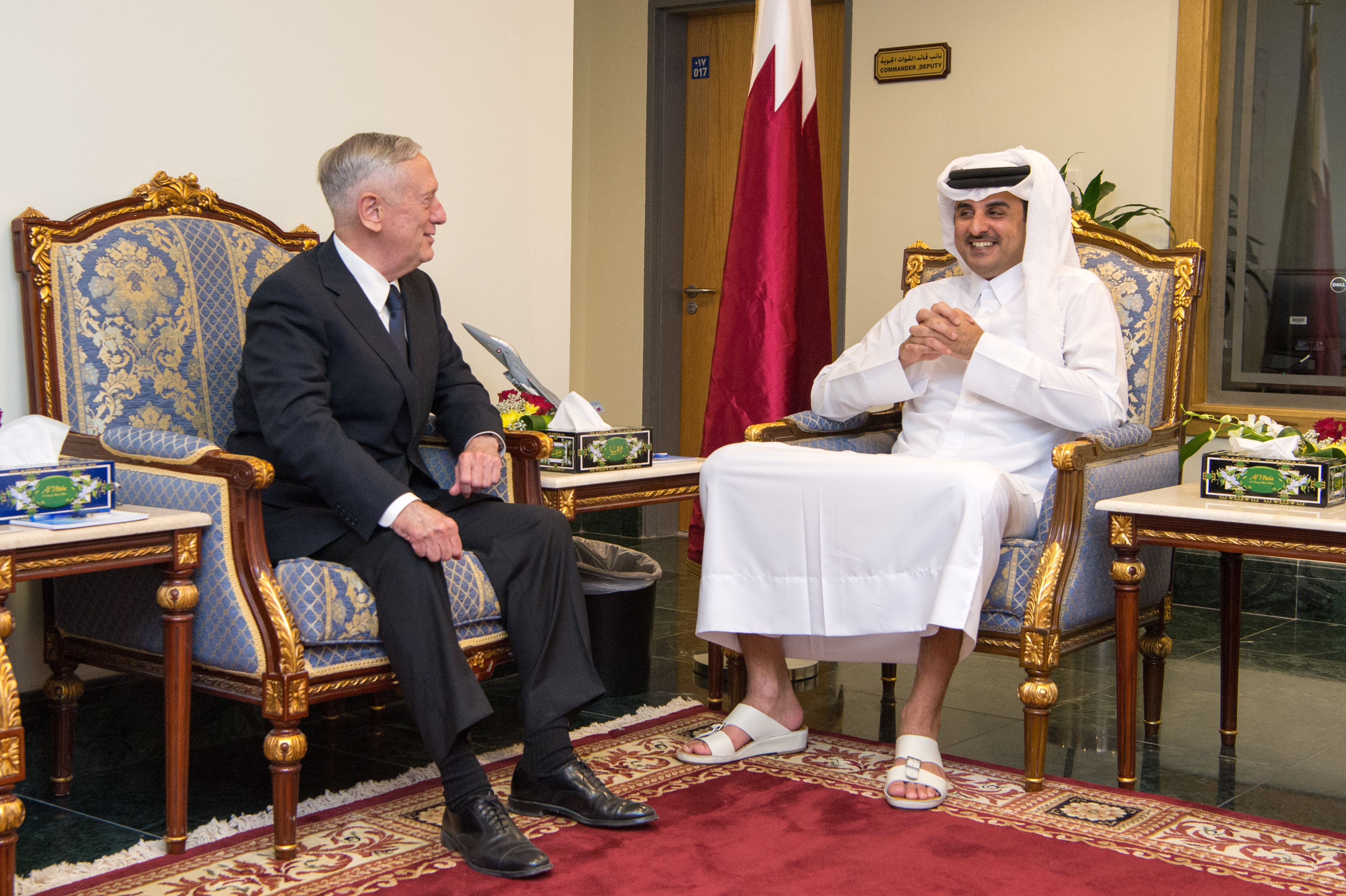 Qatari Emir Sheikh Tamim bin Hamad Al-Thani (photo credit: U.S. Secretary of Defense/flickr)