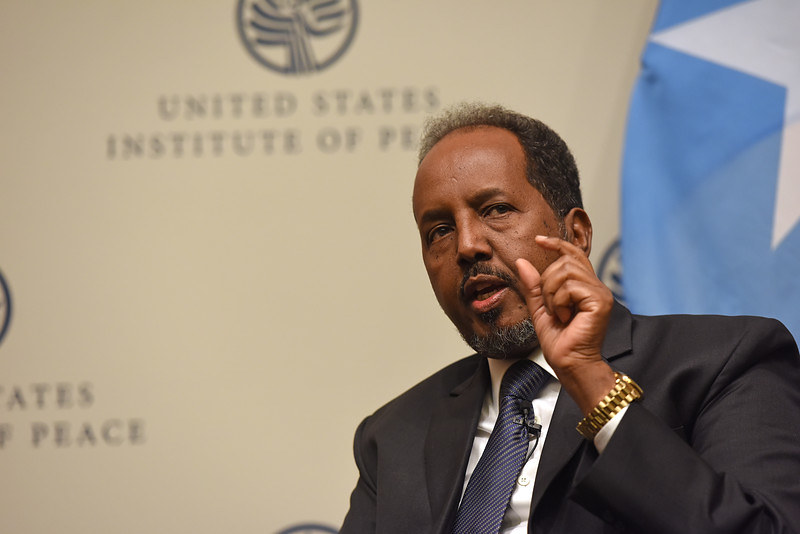 President Hassan Sheikh Mohamud of Somalia (photo credit: U.S. Institute of Peace via flickr)