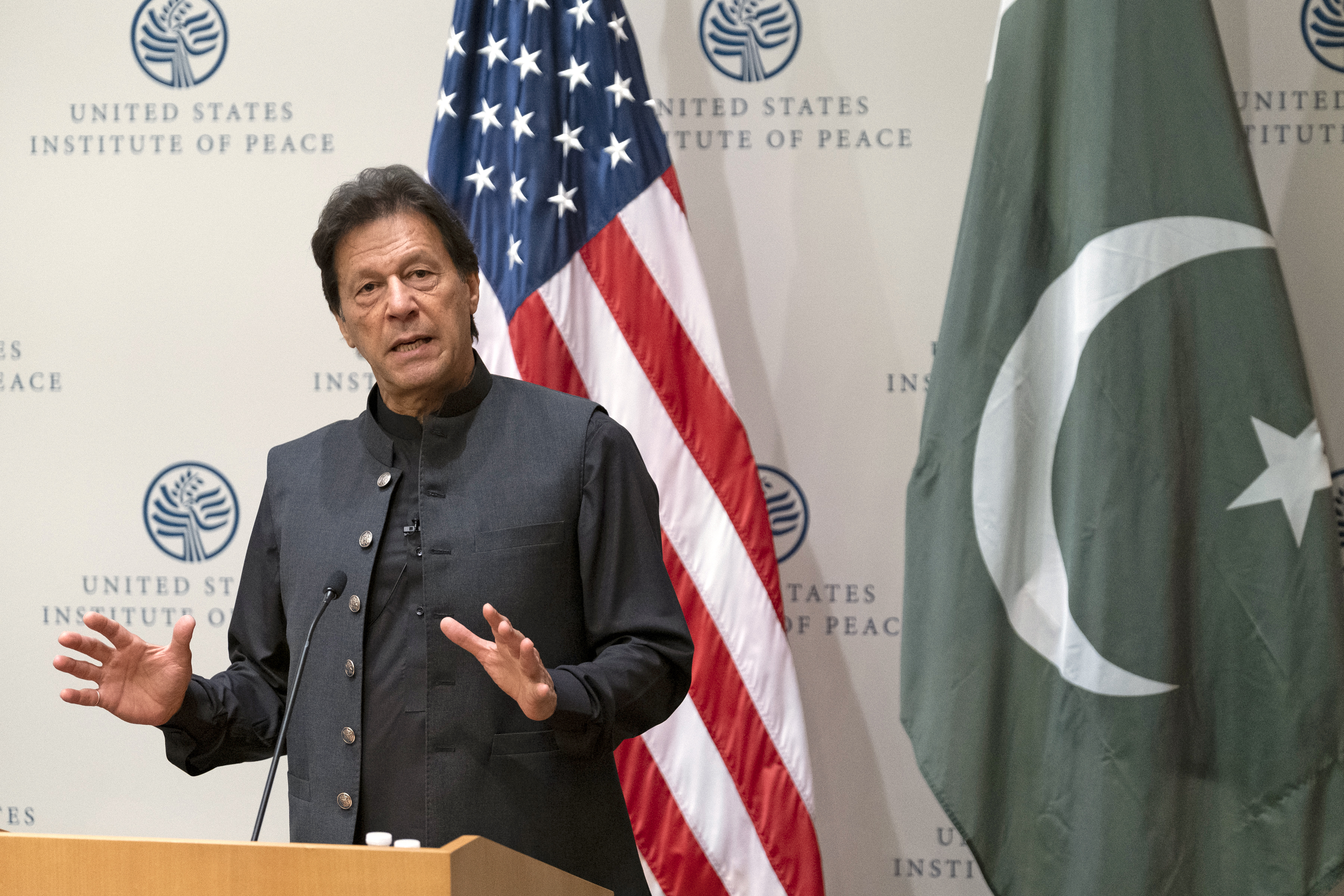 Pakistani Prime Minister Imran Khan (photo credit: U.S. Institute of Peace/flickr)