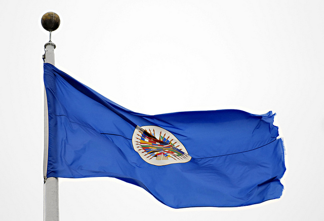 Flag of OAS (Photo credit: Juan Manuel Herrera / OAS / Flickr)