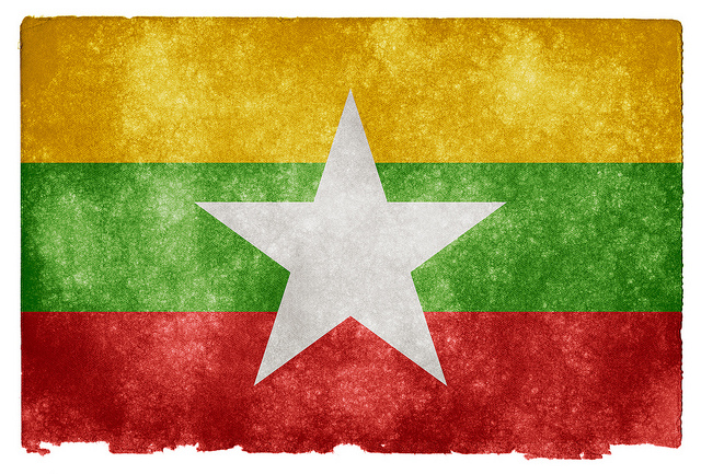 The flag of Myanmar (Photo credit: Flickr) 
