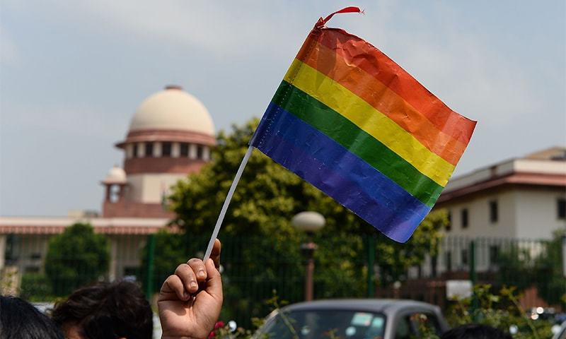 India's LGBT community celebrate the Supreme Courts decision (photo credit: AFP)