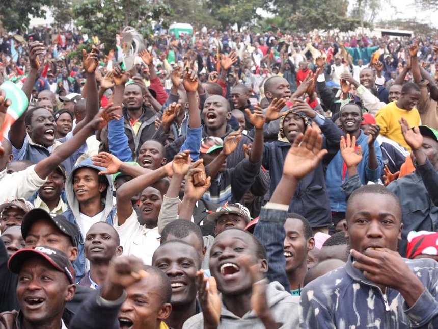 The crowd that turned up in Uhuru Park to witness the promulgation of the new constitution on 27 August 2010 (photo credit: Jack Owuor)