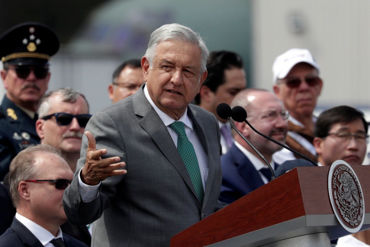 Mexcian President Andrés Manuel López Obrador (photo credit: Henry Romero/Reuters)