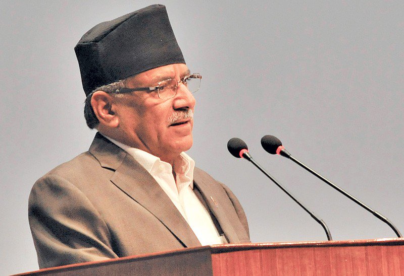 Prime Minister Pushpa Kamal Dahal (photo credit: The Kathmandu Post)