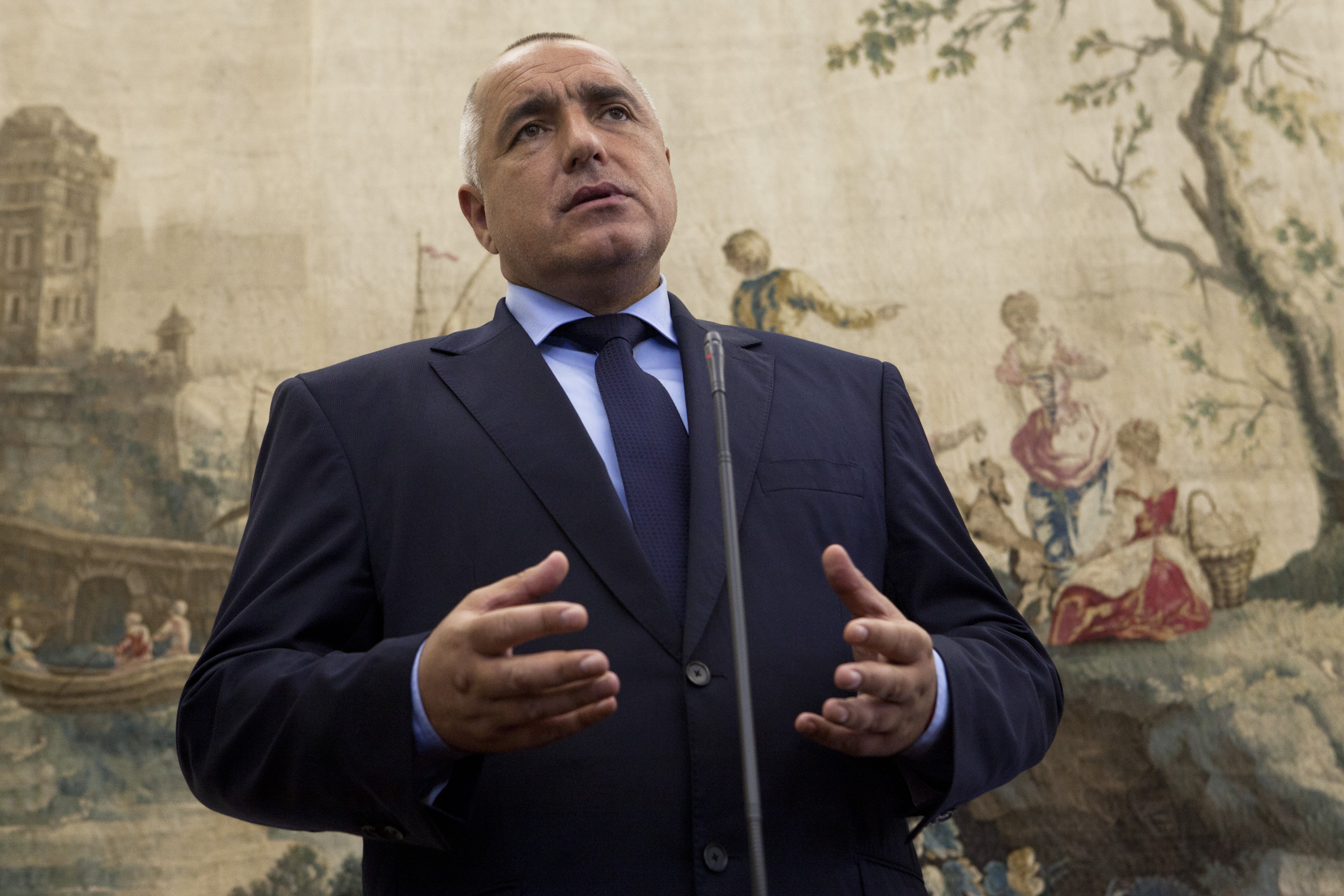 Bulgarian Prime Minister Boyko Borisov [photo credit: Pedro Nunes/AFP/GettyImages]