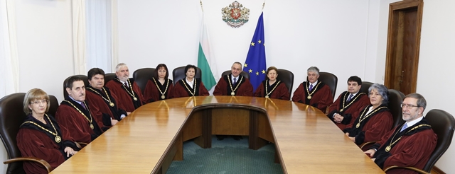 Judges of the Bulgarian Constitutional Court (photo credit: The Sofia Globe)