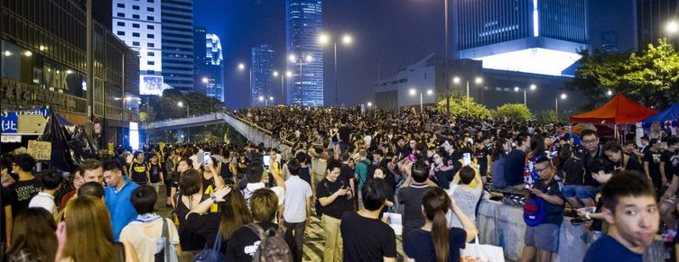 Protesters in Hong Kong. XAUME OLLEROS—AFP/Getty Images