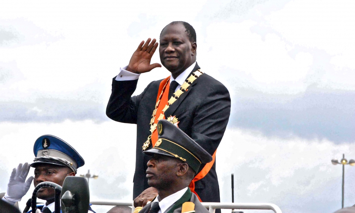 President Alassane Ouattara of Cote d'Ivoire (photo credit: Med Africa Times)