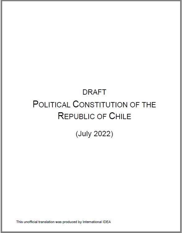 English translation of the draft Political Constitution of the Republic of Chile (July 2022)