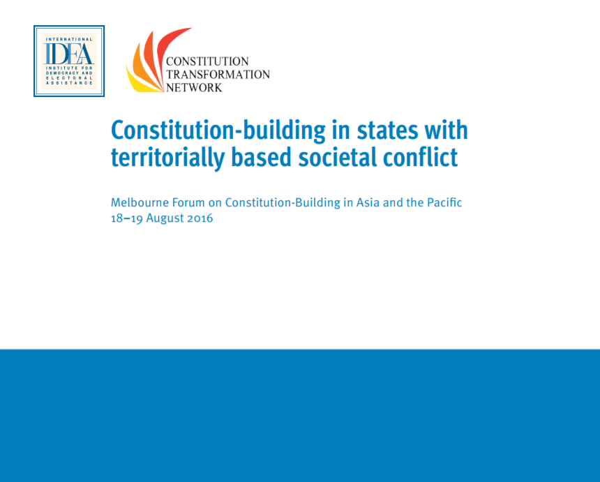 Constitution-building in states with territorially based societal conflict