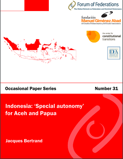 Indonesia: ‘Special autonomy’ for Aceh and Papua: Number 31
