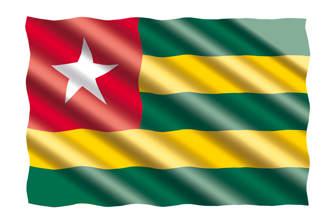 Flag of Togo (photo credit: jorono via pixabay)