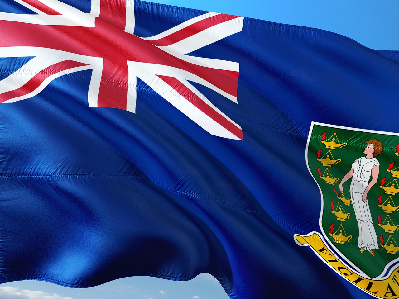 Flag of the British Virgin Islands (photo credit: jorono via pixabay)