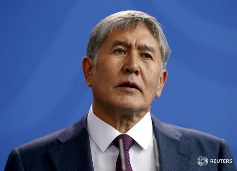 Kyrgyzstan's President Almazbek Atambayev (photo credit: REUTERS/Fabrizio Bensch)