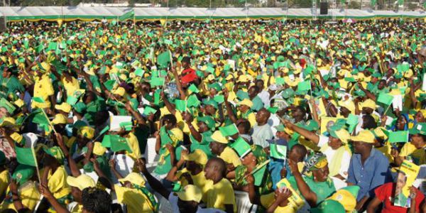 Tanzanians celebrating the draft constitution (photo credit: AWC)