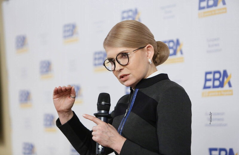 Presidential candidate Yulia Tymoshenko (photo credit: Alexander Prokopenko)