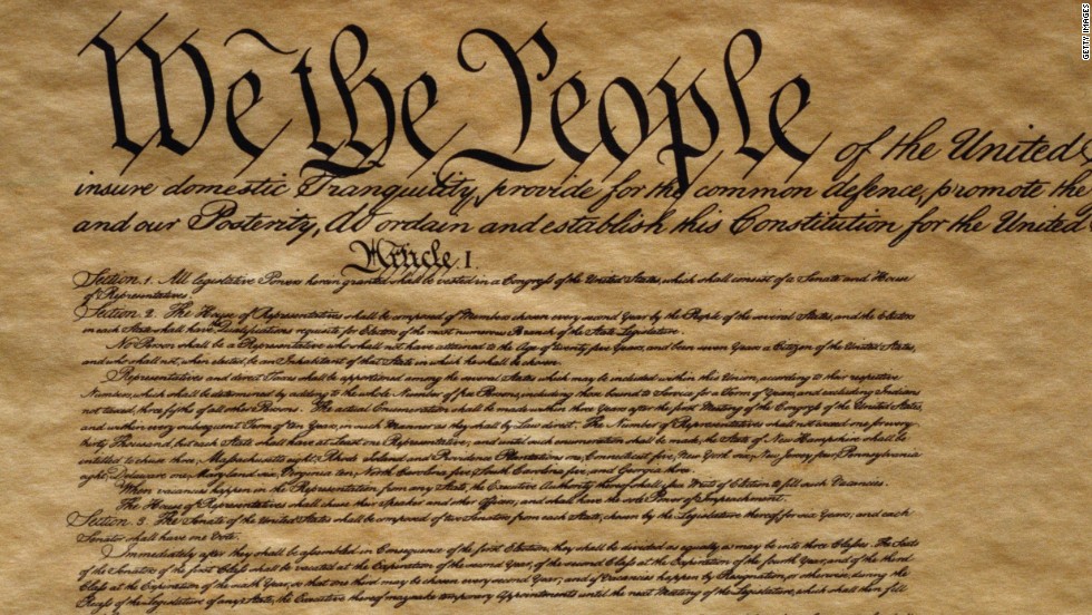 Constitution of United States (photo credit: CNN)
