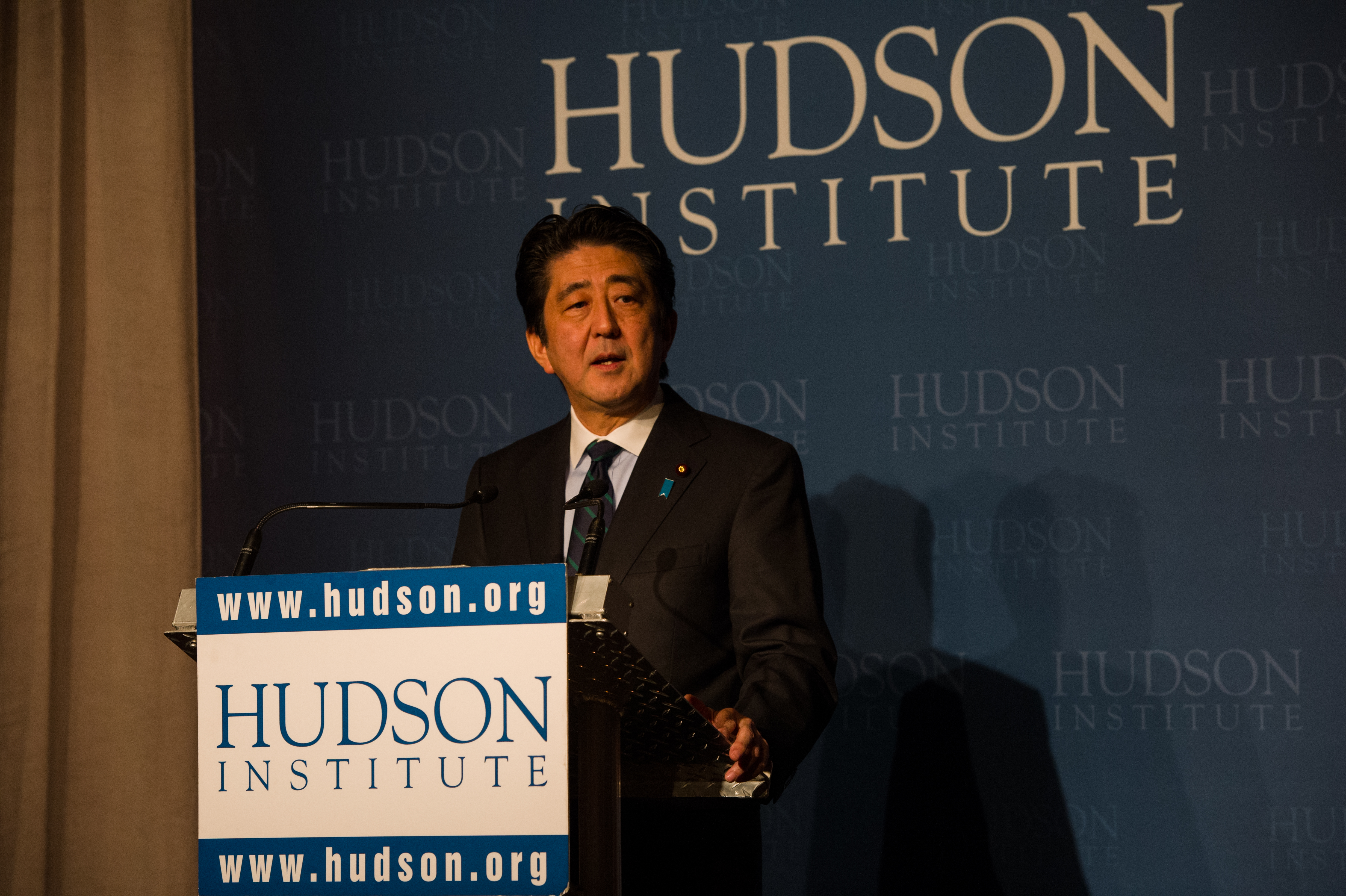 Japanese Prime Minister Shinzo Abe (photo credit: Hudson Institute/flickr) 