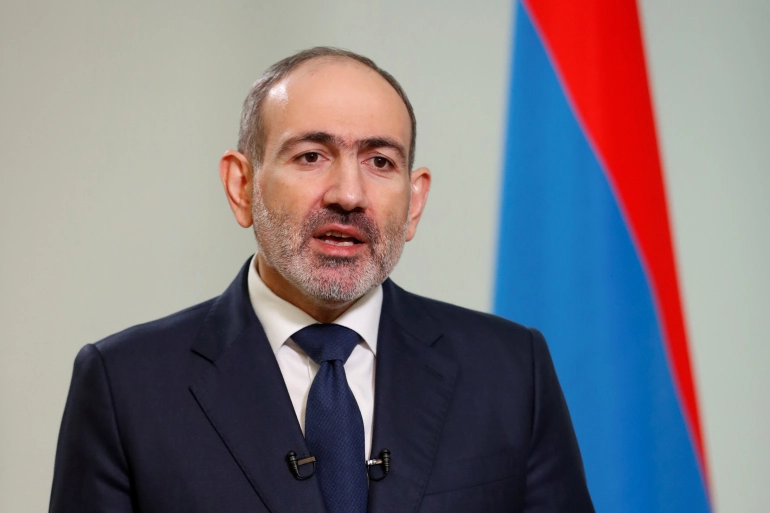 Prime Minister of Armenia Nikol Pashinyan (photo credit: rmenian Prime Minister Press Service/Tigran Mehrabyan/PAN Photo/Reuters)