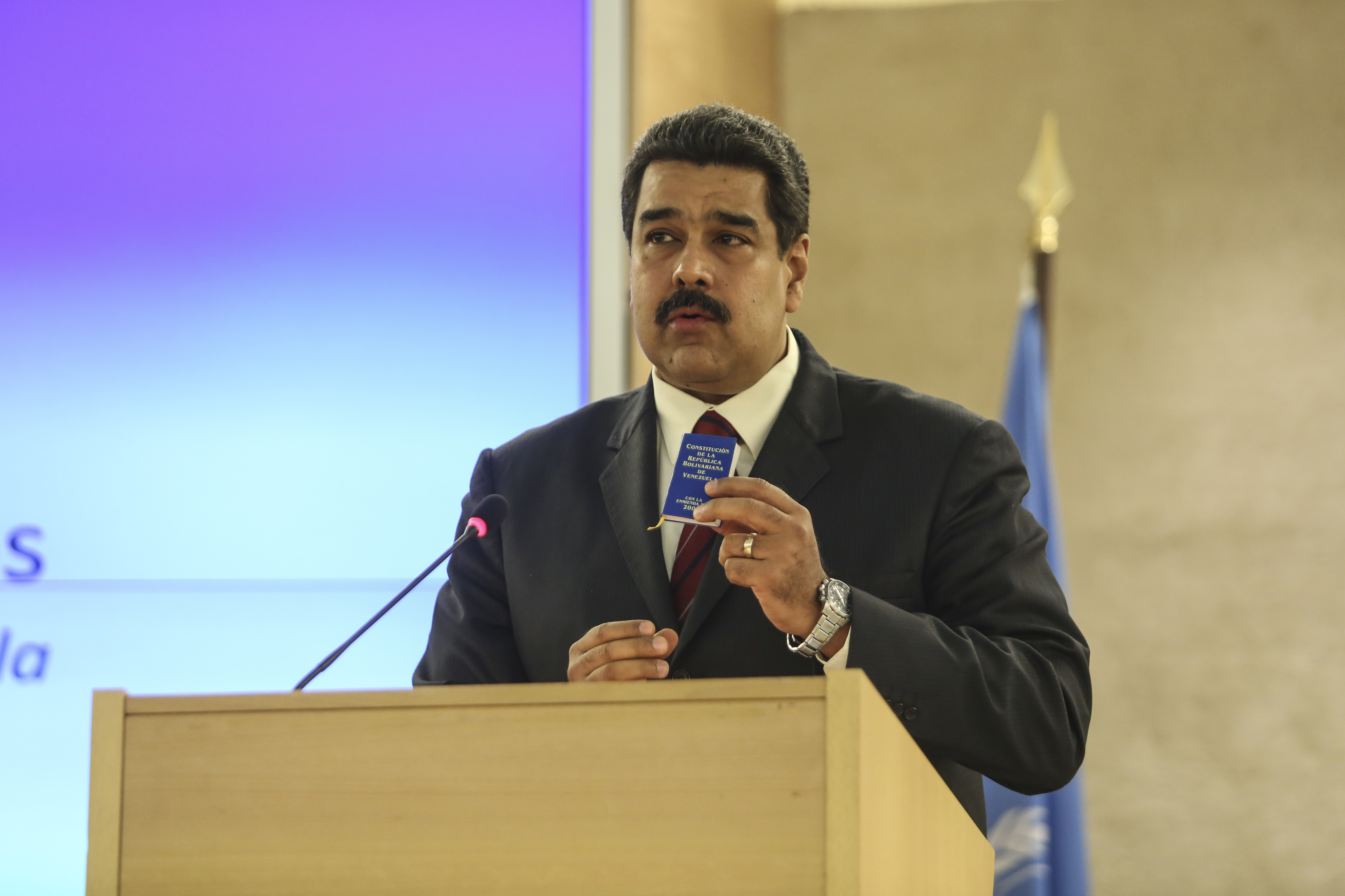 Venezuelan President Maduro (photo credit: UN Geneva/flickr)