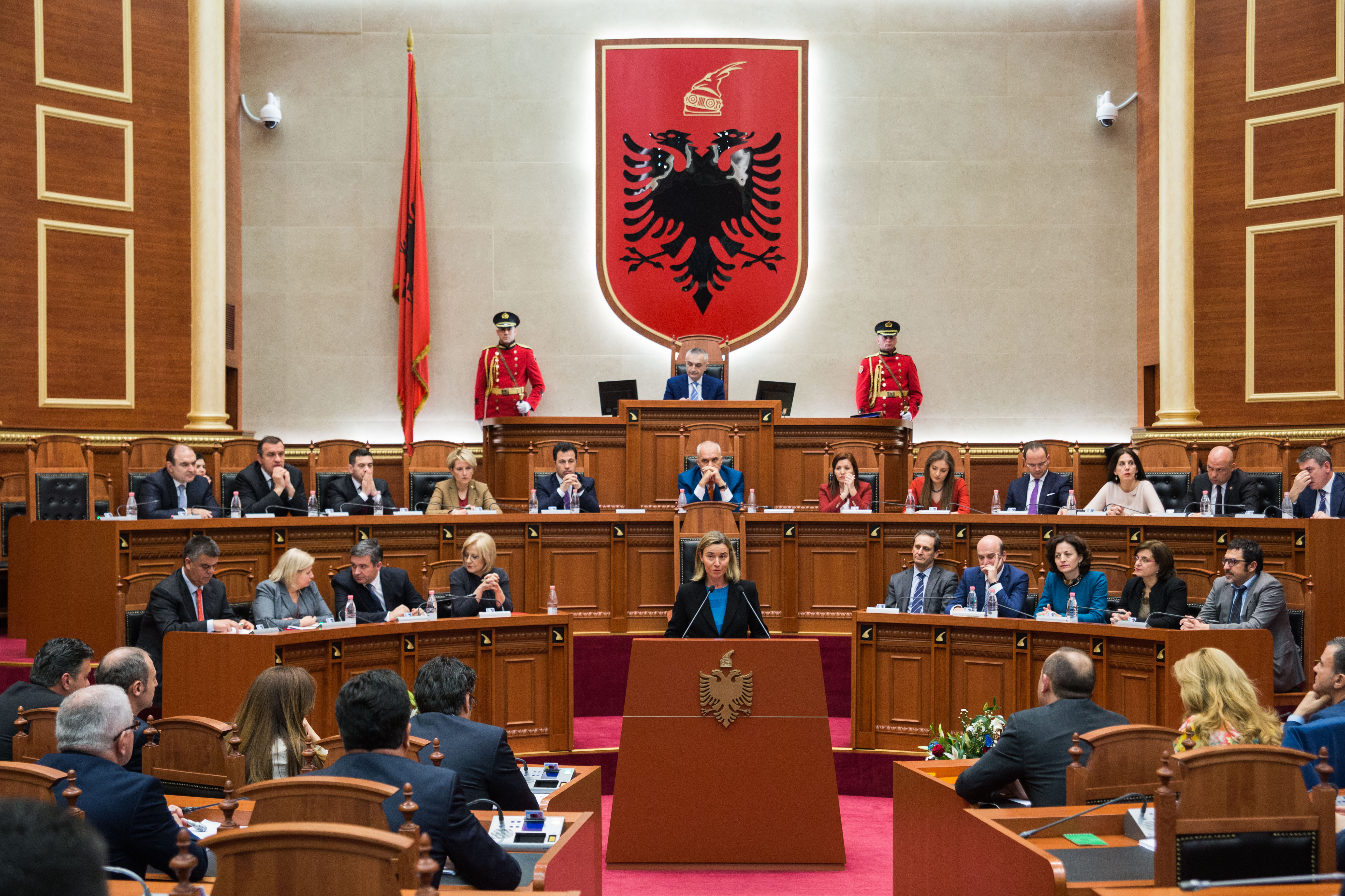 Albanian Parliament (photo credit: European External Action Service/flickr)
