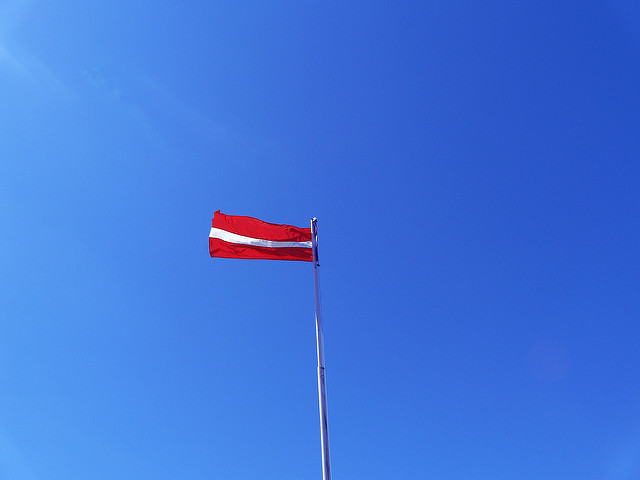The flag of Latvia (Photo credit: Flickr)
