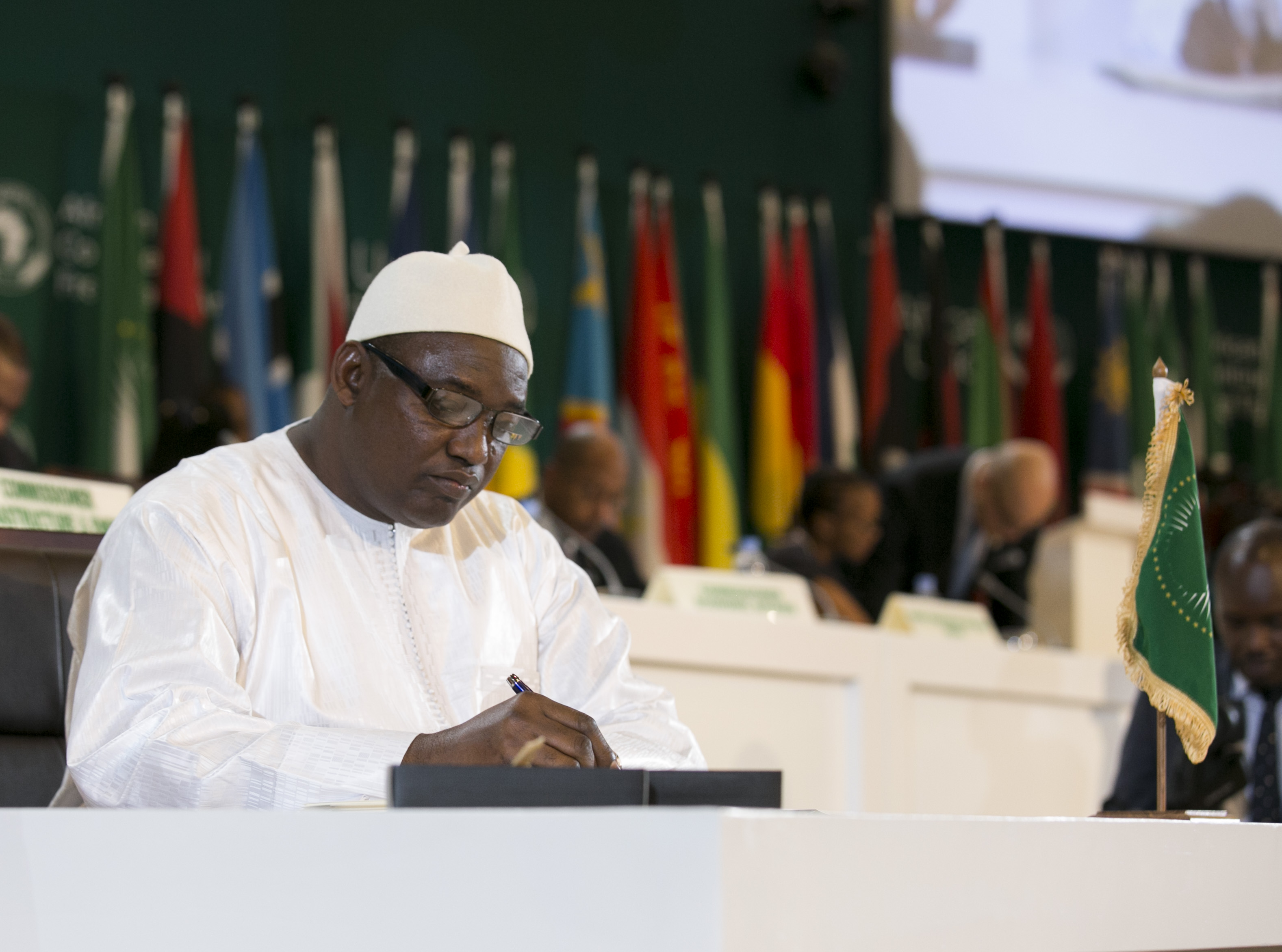 President Adama Barrow of the Gambia (photo credit: Paul Kagame / flickr)
