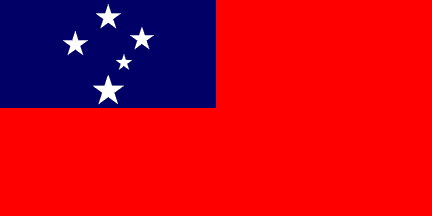 The flag of Samoa (Photo credit: Flickr)