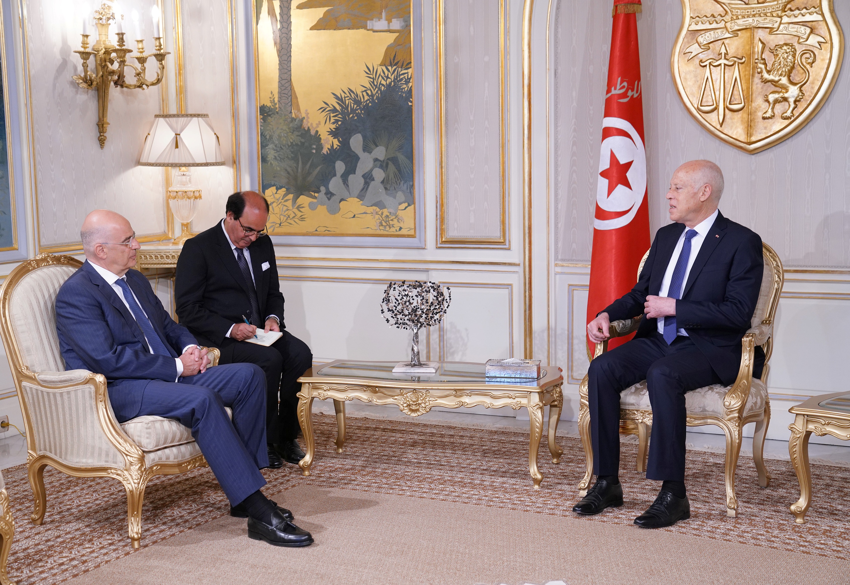 President Kais Saied of Tunisia (photo credit: Υπουργείο Εξωτερικών/flickr)