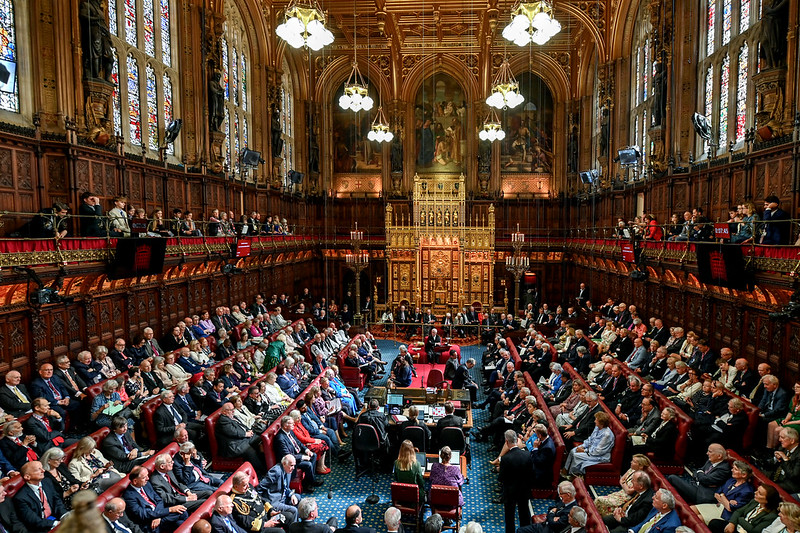 House of Lords during State Opening of Parliament 2024 (photo credit: House of Lords via Flickr)