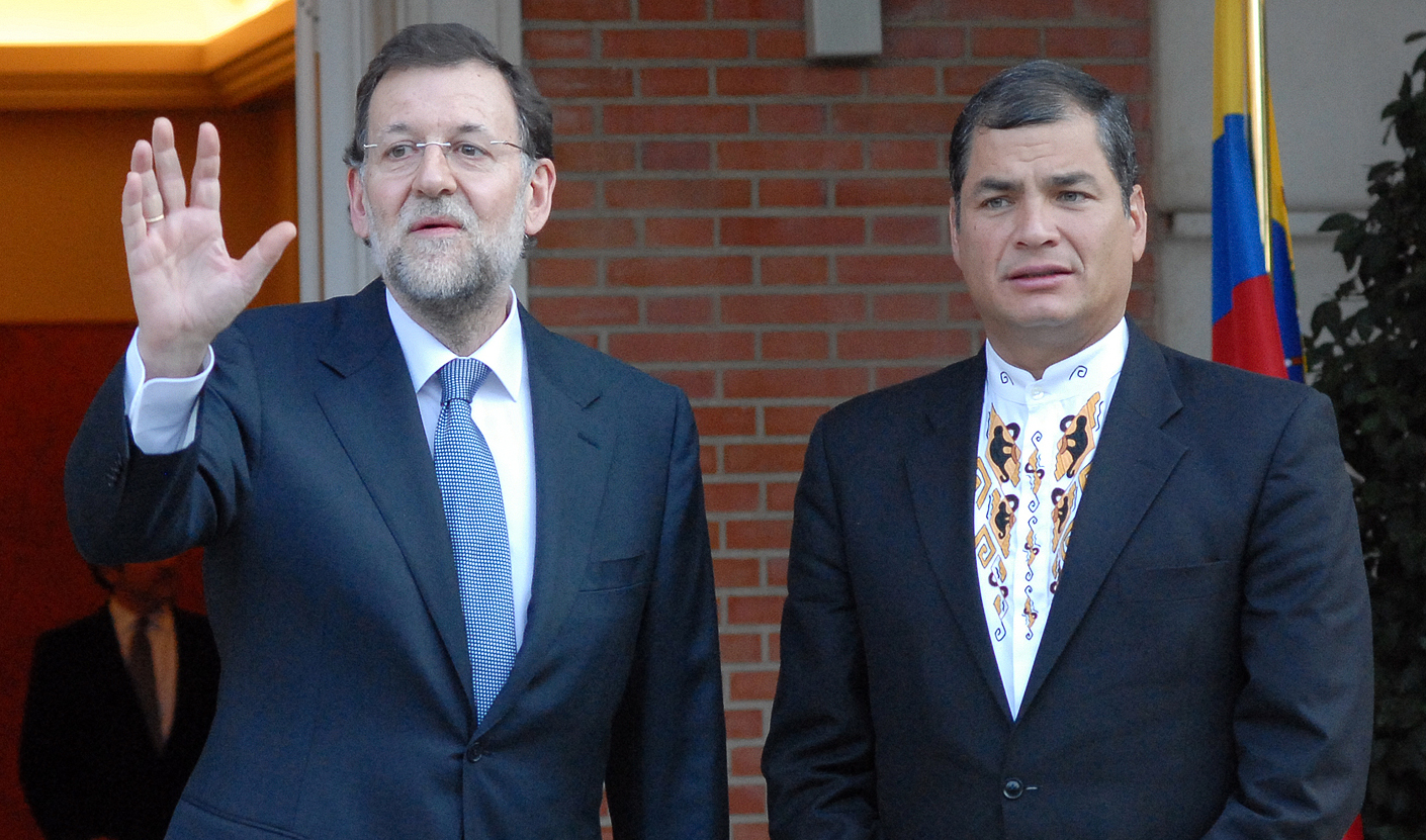Rafael Correa, ex-president of Ecuador (photo credit: La Moncloa - Gobierno de España/flickr)