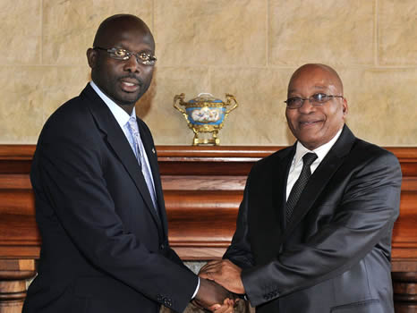 President George Weah of Liberia (photo credit: GovernmentZA/flickr) 