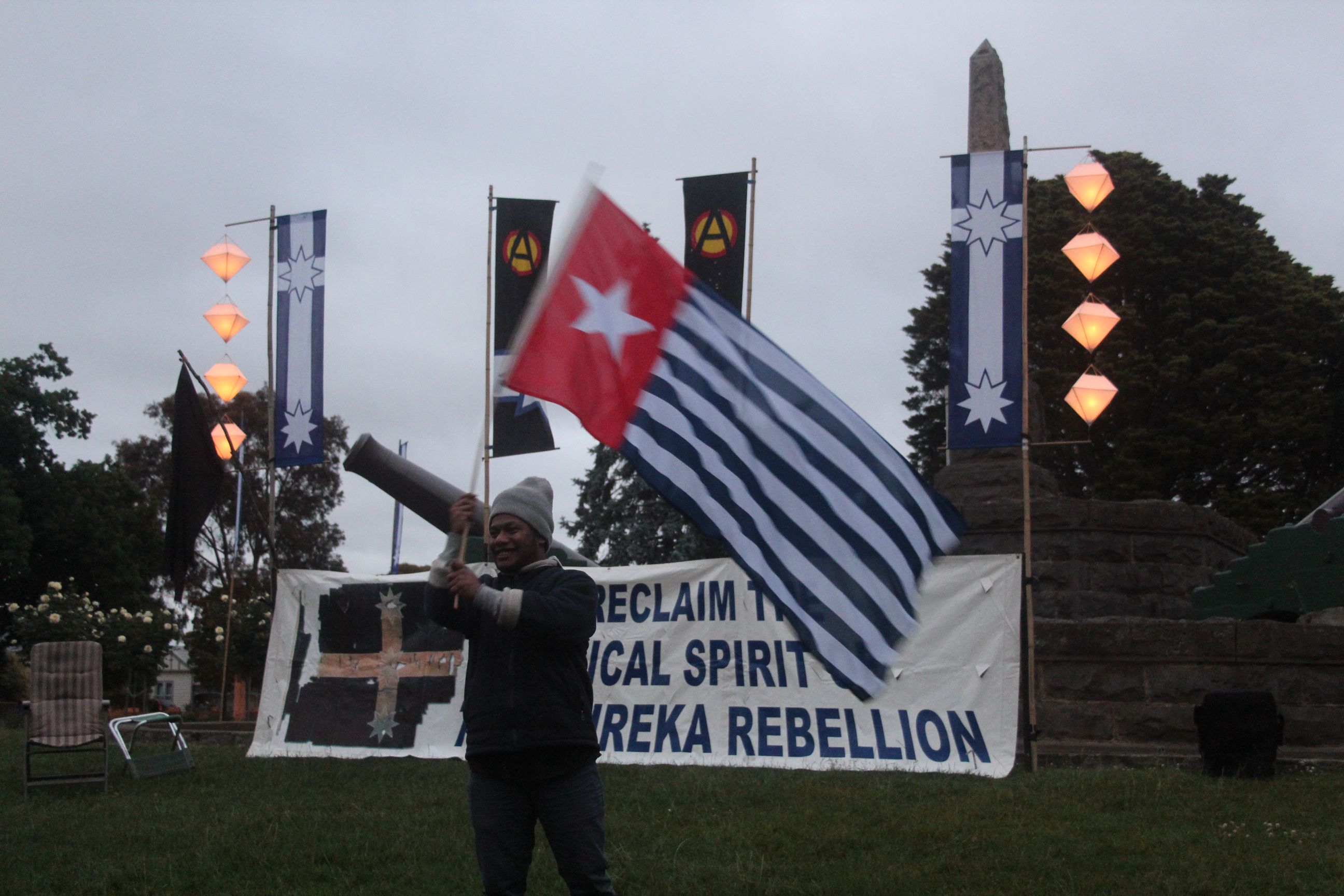 Flag of West Papua (photo credit: John Englart/flickr)