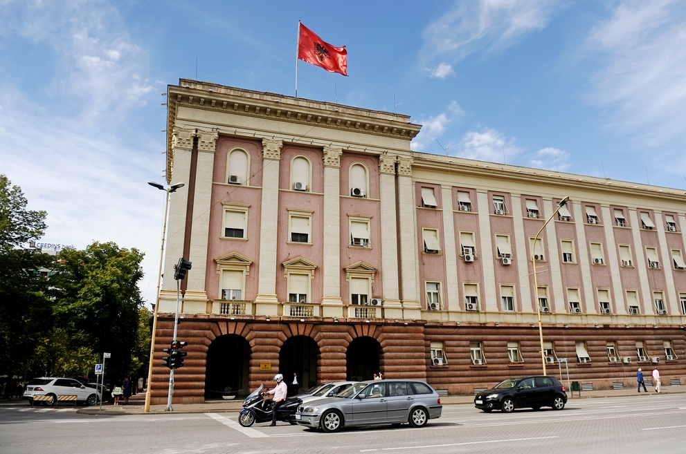 Albania parliament buildings (photo credit: shutterstock)
