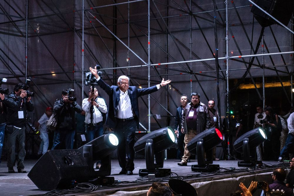 Andres Manuel Lopez Obrador Photographer (photo credit: Cesar Rodriguez/Bloomberg)
