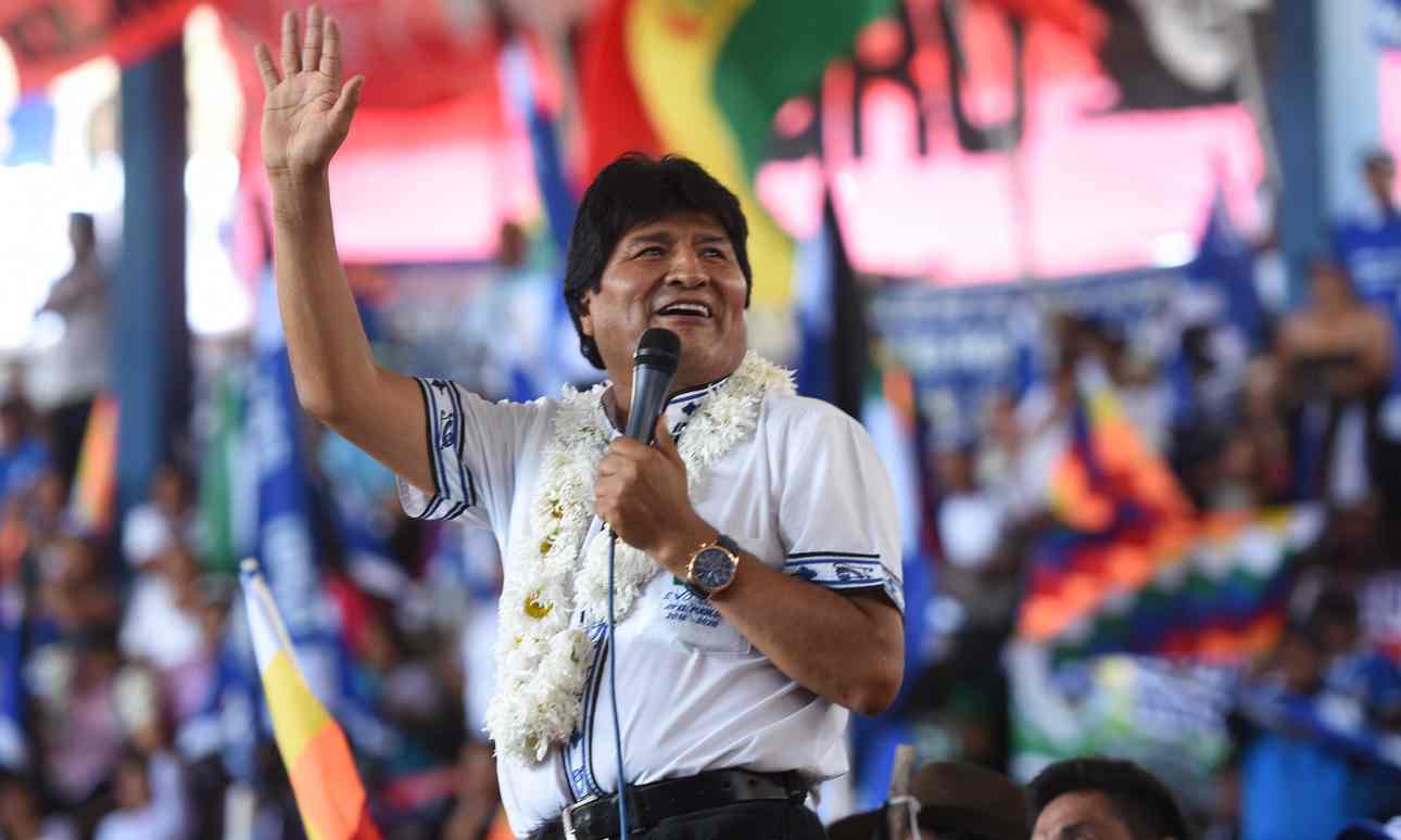 President Evo Morales (photo credit: EPA)