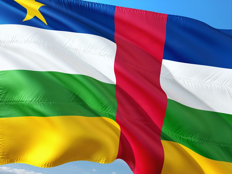 Flag of the Central African Republic (photo credit: jorono via pixabay)