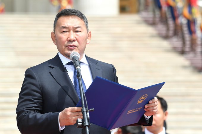 President Battulga Khaltmaa of Mongolia (photo credit: EEF)