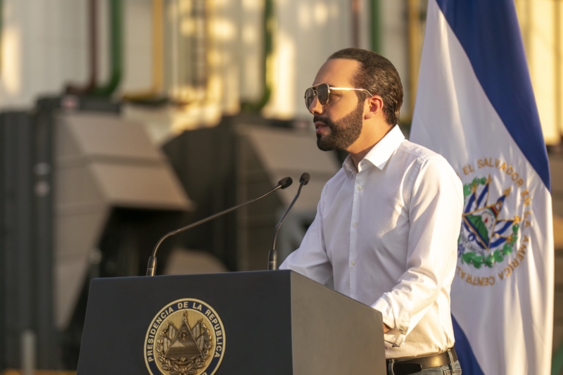 President of El Salvador, Nayib Bukele (photo credit: @nayibbukele via Twitter)