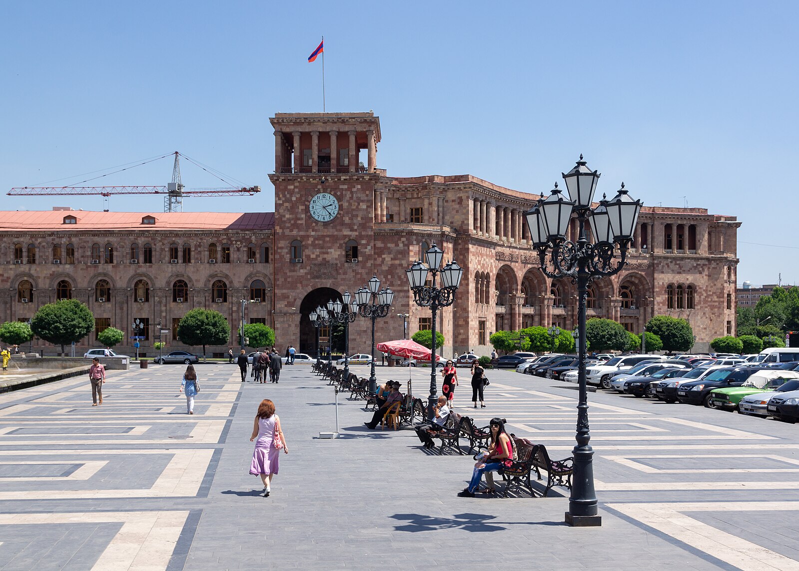 Government House in Yerevan, Armenia (credit: Vyacheslav Argenberg via Wikimedia Commons)