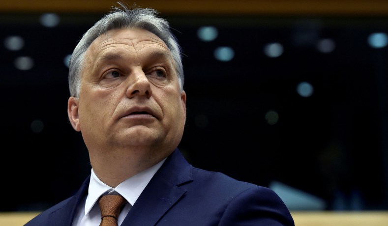 Hungary’s Prime Minister Viktor Orban (photo credit: Vidal/Reuters)