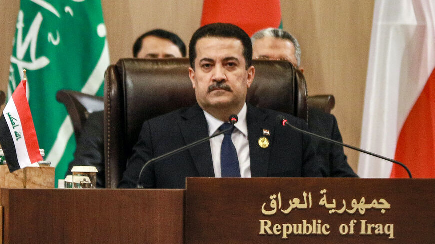 Iraqi Prime Minister Mohammed Shia al-Sudani (photo credit: Khalil Mazraawi/AFP via Getty Images)