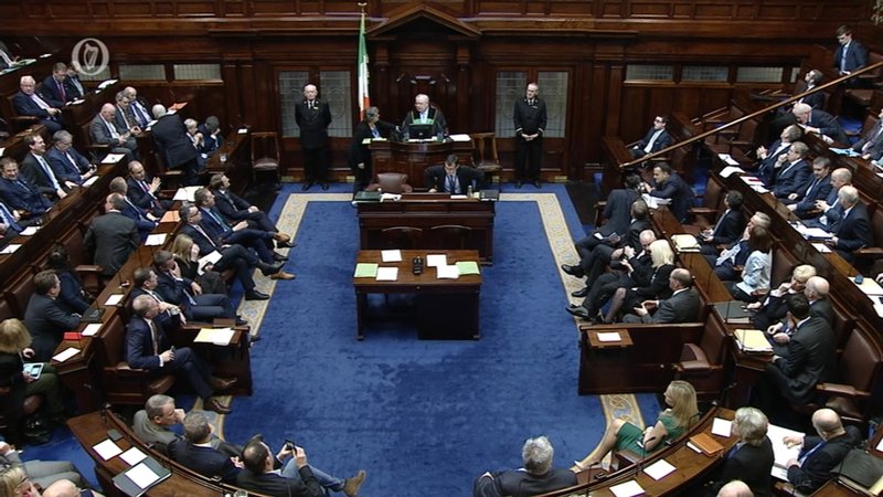 Irish Dail (lower house) (Photo credit: RTE)