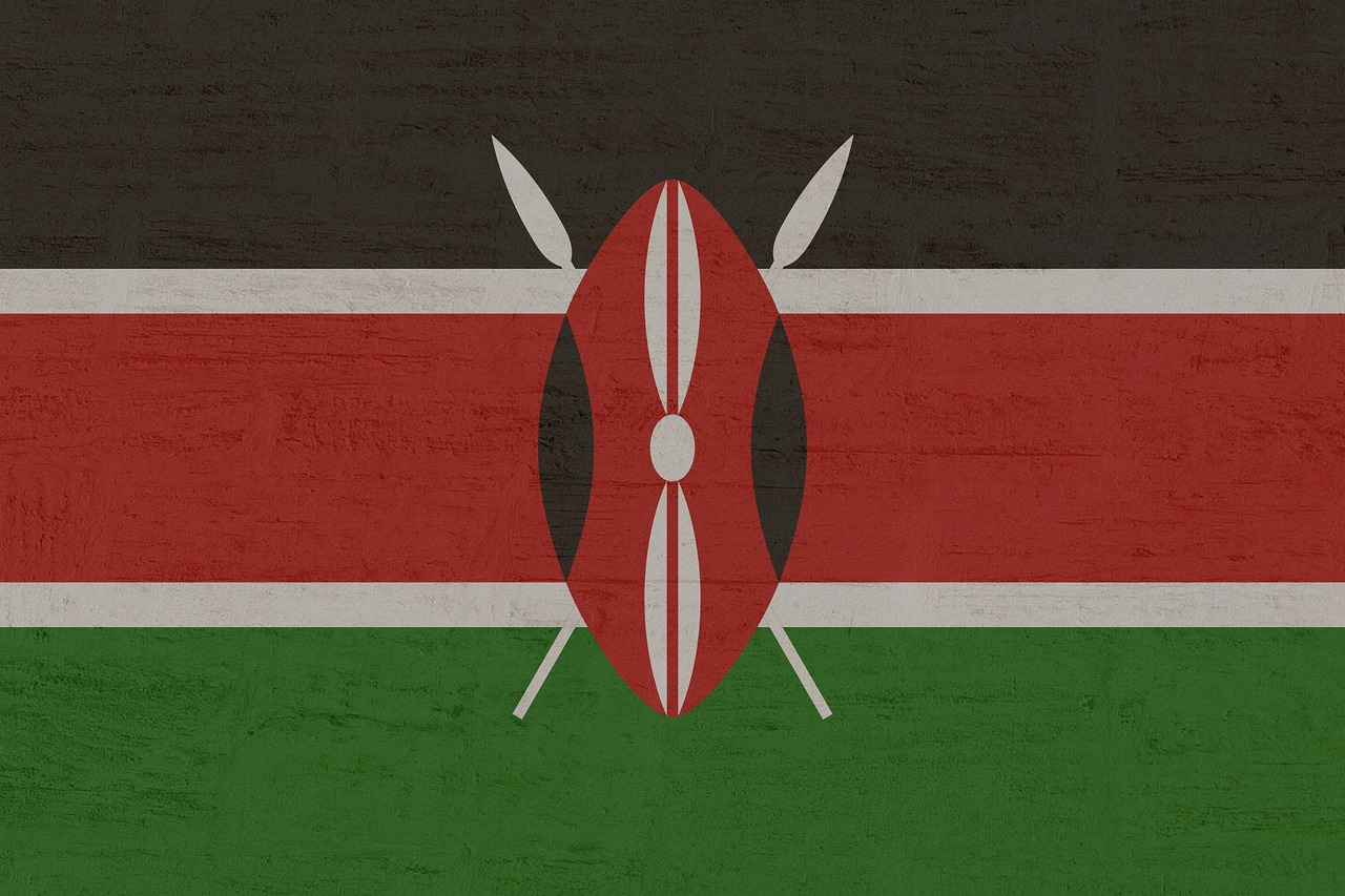Flag of Kenya (photo credit: Kaufdex via pixabay)