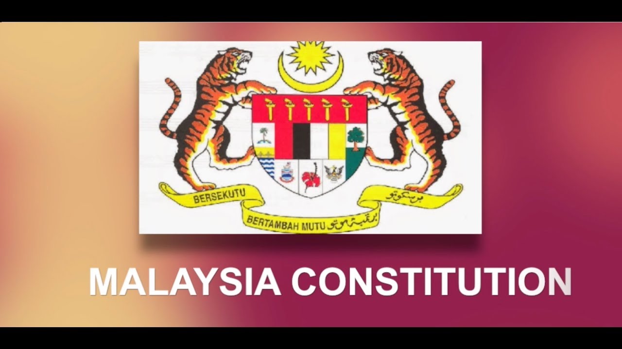 Constitution of Malaysia with the coat of arms (photo credit: Nandar Bhone Zaw)