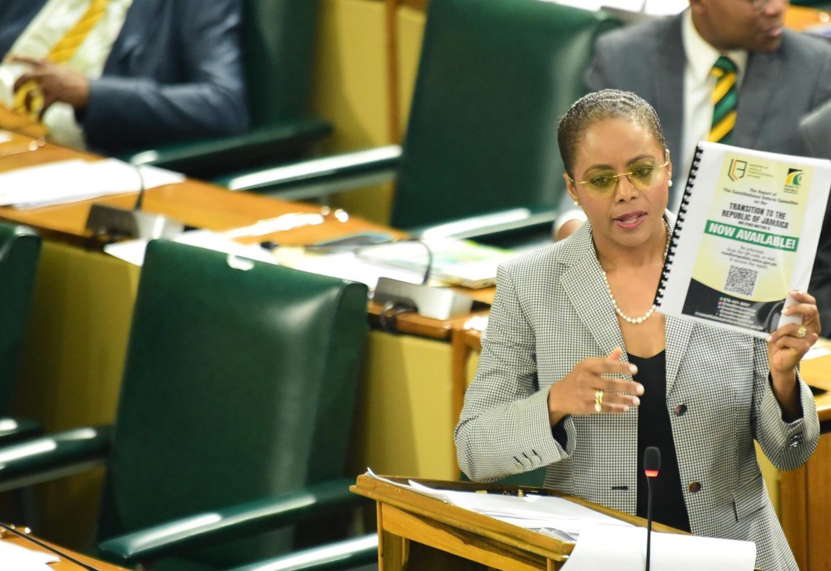 Minister of Legal and Constitutional Affairs, Marlene Malahoo Forte (photo credit: JIS)