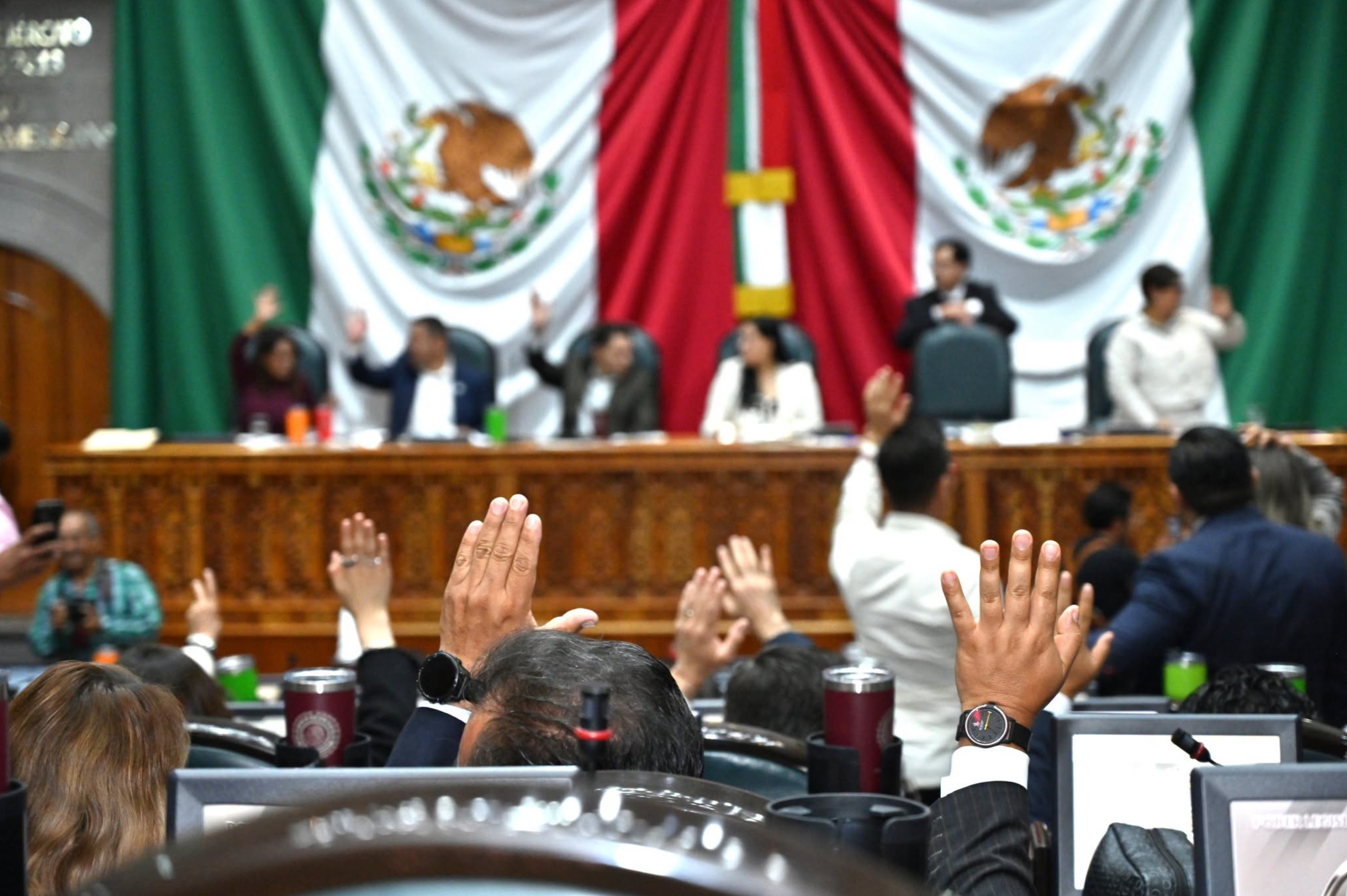 Vote in Mexico's legislature (credit: Congreso del Estado de México﻿ via Facebook)