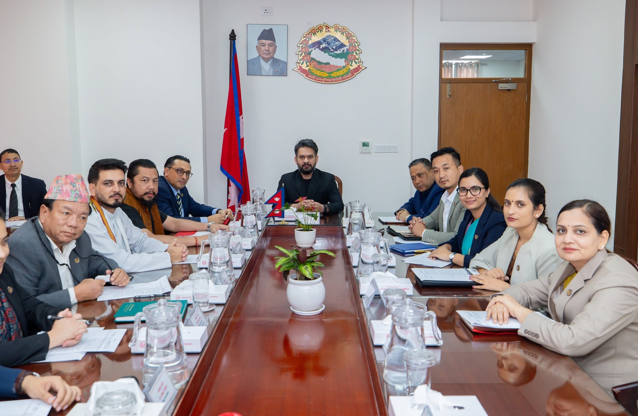 Meeting of Nepal's Council of Ministers convened by Prime Minister Balendra Shah (credit: Office of the Prime Minister of Nepal via Facebook)